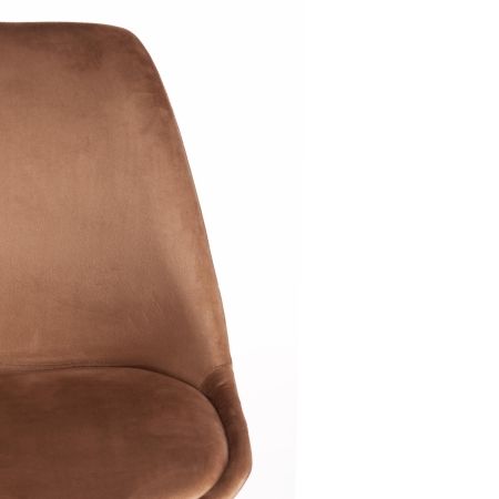 Стул Secret De Maison TULIP SOFT (mod. 74) вельвет, дерево, 54х47х83 см, коричневый (HLR11), натуральный