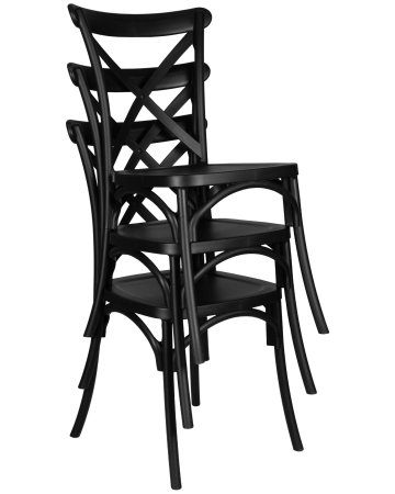 Набор 2 шт Стул обеденный ZILAN черный (B-03)