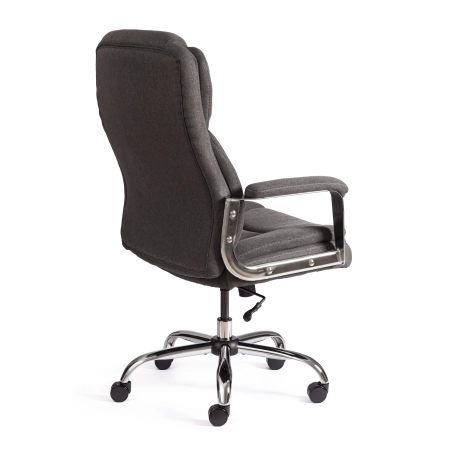 Кресло Appolon серый, ткань и металл, мягкое сиденье, с подлокотниками