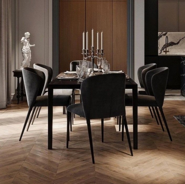 Стул Albert (Альберт) бархат серый Стул Albert (Альберт) бархат серый