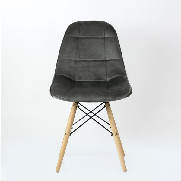 Стул Pulsante темно-серый велюр