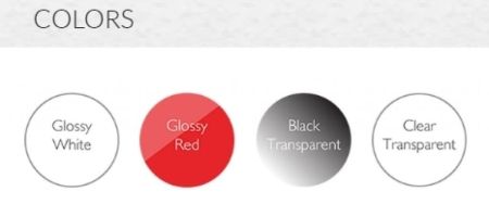 Табурет прозрачный полубарный Fox 65 черный