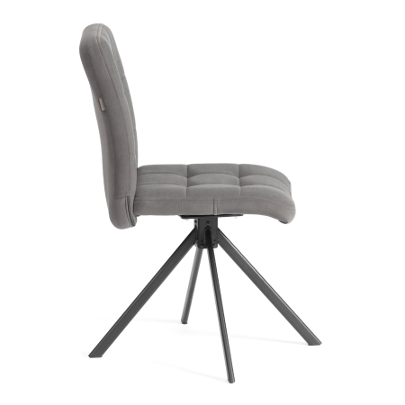 Стул обеденный Medeo серый велюр