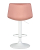 Стул барный TAILOR белый пудрово-розовый велюр MJ9-32