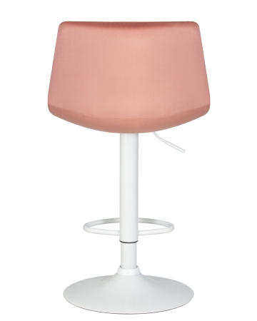 Стул барный TAILOR белый пудрово-розовый велюр MJ9-32
