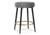 Полубарный стул Plato темно-серый