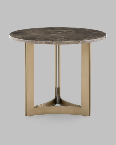 Журнальный столик Кассия 60*60 см темная керамика