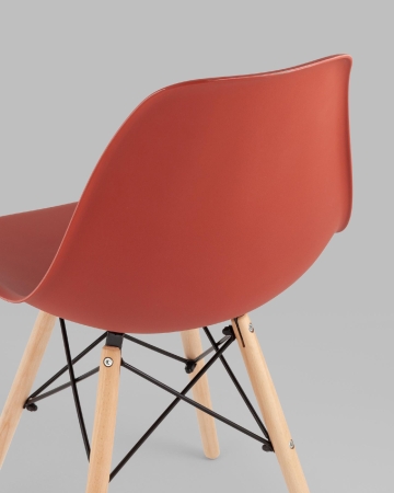 Стул Eames Style DSW терракотовый x4 (разборный каркас)
