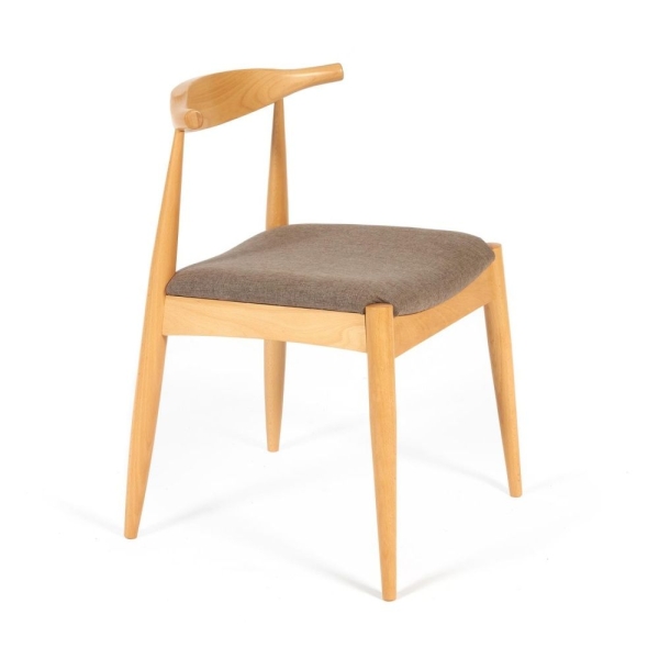 Стул мягкое сидение BULL коричневый, натуральный Стул мягкое сидение BULL коричневый, натуральный