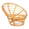 Кресло "PAPASAN" 23/01 W, с подушкой, мед, флок олива 23