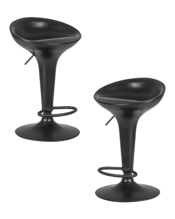 Набор 2 шт Стул барный BOMBA BLACK, черный