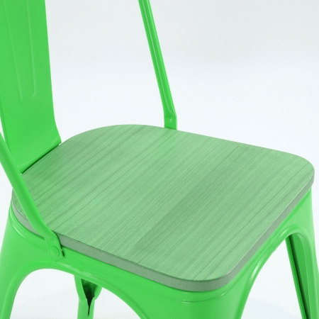 Стул Tolix style Wood зеленый Стул Tolix style Wood зеленый