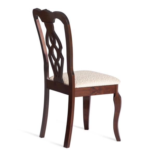 Стул Афродита (Aphrodite) дерево гевея, 46х54х99 см, капучино, ткань кремовая с рисунком (А04) Стул Афродита (Aphrodite) дерево гевея, 46х54х99 см, капучино, ткань кремовая с рисунком (А04)