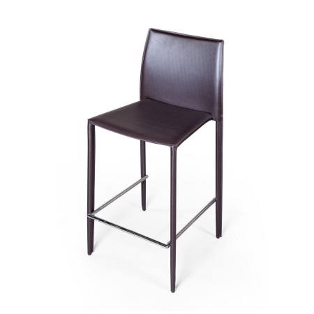 Стул полубарный Rolf кожа коричневый