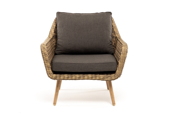 "Прованс" кресло из искусственного ротанга, соломенный