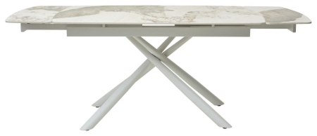 Стол RIVOLI 140 GLOSS LUXURY PANDORA SINTERED STONE, WHITE