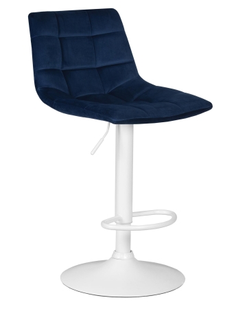 Набор 2 шт Стул барный TAILOR WHITE, синий велюр (MJ9-117)