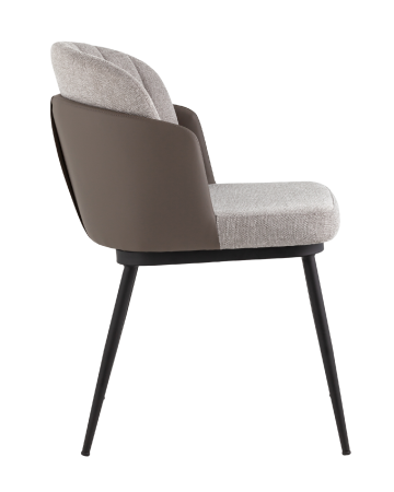 Стул Пенелопа рогожка серый с серой экокожей 2 шт.