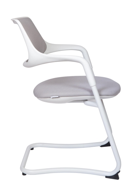 Кресло офисное Diamond СF серый, ткань и пластик и металл, мягкое сиденье, с подлокотниками