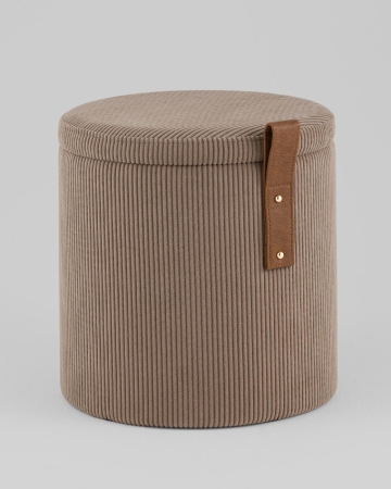 Пуф Руни XS с ящиком вельвет коричневый Пуф Руни XS с ящиком вельвет коричневый