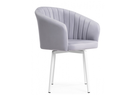 Стул на металлокаркасе Моншау крутящийся велюр velutto 49, белый Стул на металлокаркасе Моншау крутящийся велюр velutto 49, белый