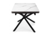 Керамический стол Мэриан 120(180)х80 snow alpin white, черный
