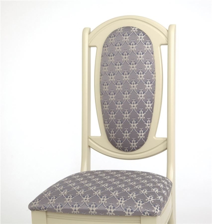 Стул "Королевский" слоновая кость, корона серая