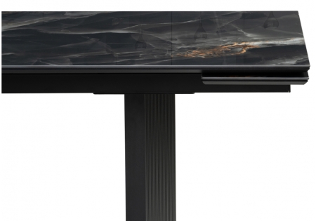 Керамический стол Монерон 200(260)х100х77 черный