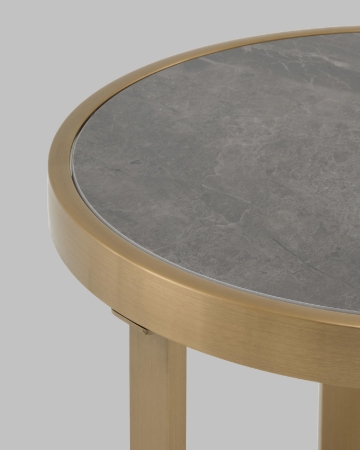 Журнальный столик Адриана 50*50 см серая керамика