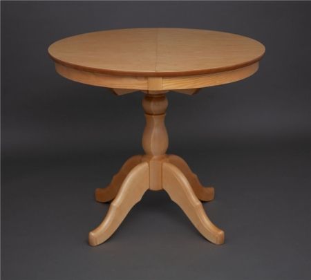 Деревянный стол Круглый 90 светлый тон