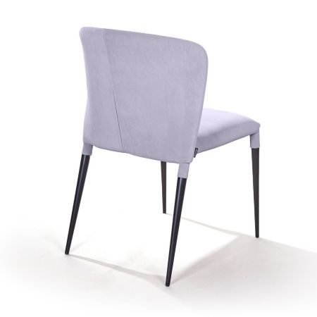 Стул Albert (Альберт) бархат серый