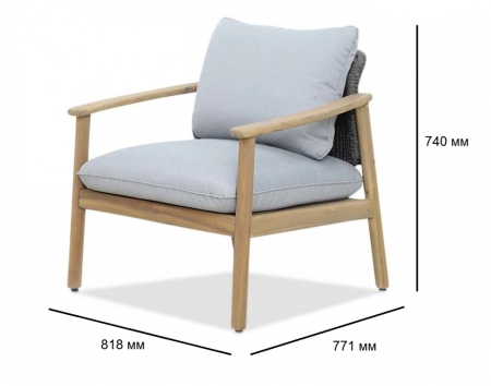 Комплект деревянной мебели Tagliamento Freeport светлое дерево