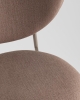 Стул Rina велюр коричневый, каркас бежево-серый