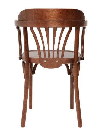 Деревянный стул Венский средний тон с твердым сиденьем