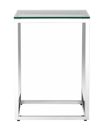 Журнальный стол 40*40 ТАУН серебро