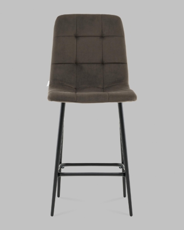 Стул полубарный Одди велюр темно-серый