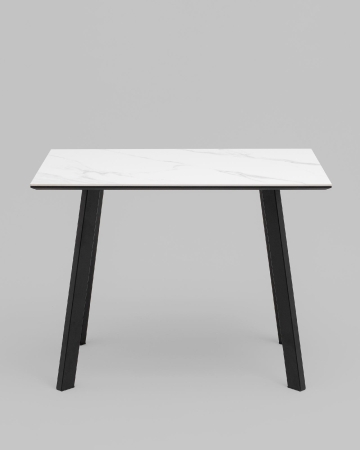 Стол Райли нераскладной 100*70*75 см столешница МДФ керамика Snow white матовый