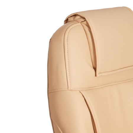 Кресло BERGAMO хром экокожа, бежевый