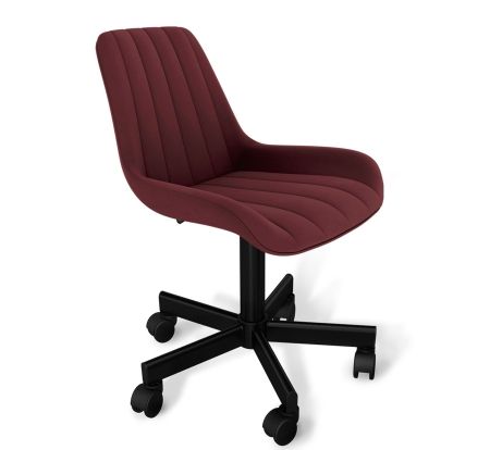 Стул подъемно-поворотный SHT-ST37/S120M рубиновое вино, черный муар