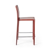 Стул полубарный Rolf кожа ретро-красный