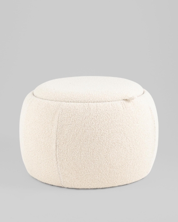 Пуф-столик Люкке с ящиком бежевый