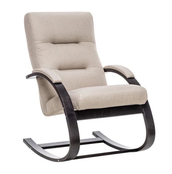 Кресло-качалка Милано венге текстура, ткань малмо 05