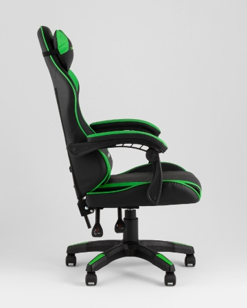 Кресло спортивное TopChairs Shadow черно-зеленый