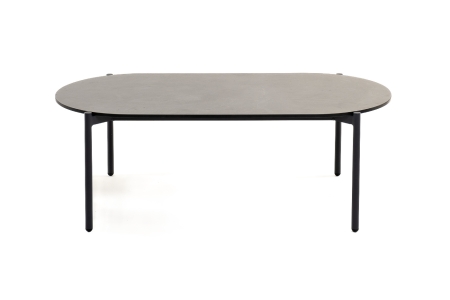 "Диего" журнальный стол из HPL 120х60 H40, каркас темно-серый (RAL7024), серый гранит