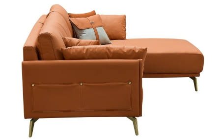 Диван CALIFORNIA NAPPA SF002 коричневый, угол правый Диван CALIFORNIA NAPPA SF002 коричневый, угол правый