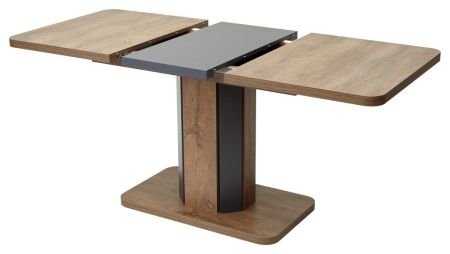 Стол STORK дуб канзас, графит 120