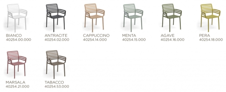 Кресло пластиковое Doga табак