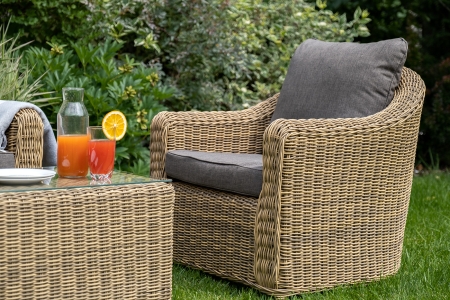 "Кон Панна" кресло из искусственного ротанга, соломенный