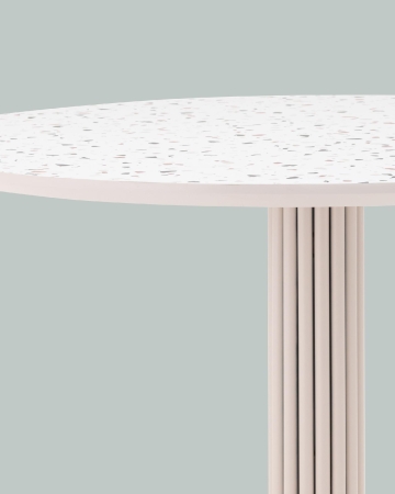 Стол обеденный Stem D90 терраццо