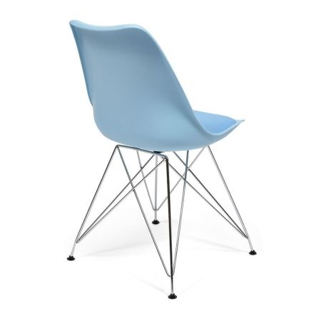Стул TULIP IRON CHAIR (mod.EC-123) металл и пластик, 54.5*48*83.5 см, голубой